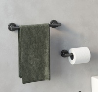 Tecno Project Gunmetal Bathroom Accessories